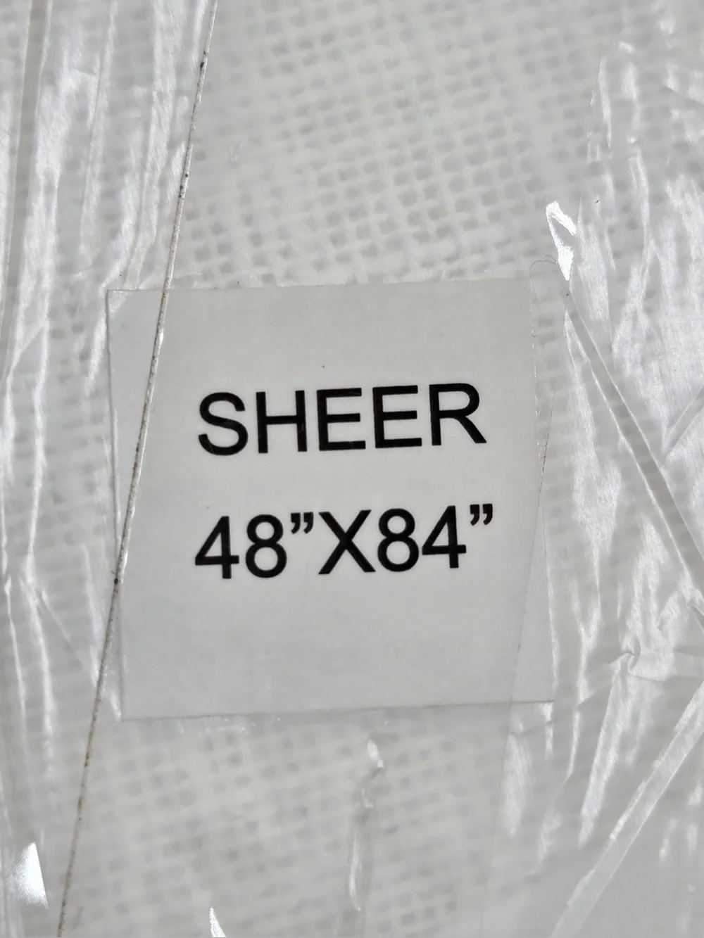 NWT QUINCE Set Of 4 48x84 Cotton Sheer Curtains White 0718